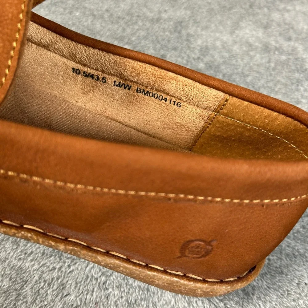 Born Leather Loafers Tan Brown Slip On Casual Shoes BM0004116 Mens 10.5 NEW - Picture 12 of 14